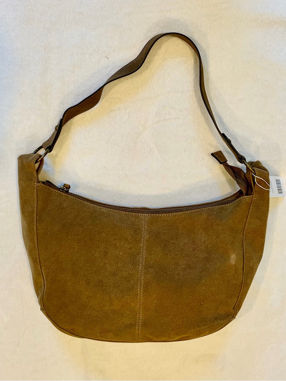 Brown Suede Shoulder Bag